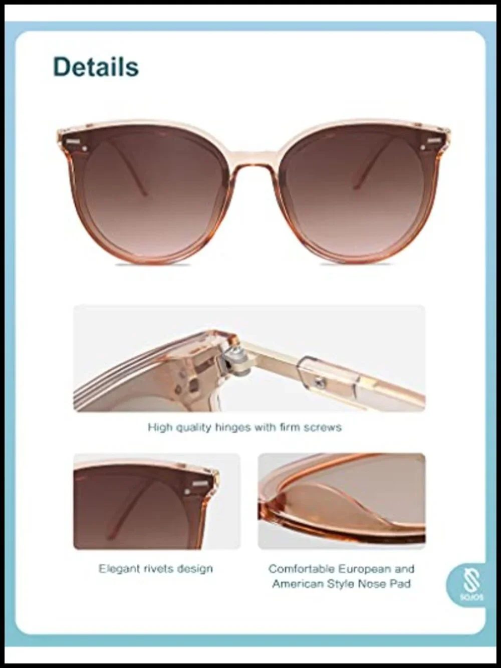 Classic Round Retro Vintage Shades Large Frame Sunnies UV400 Protection